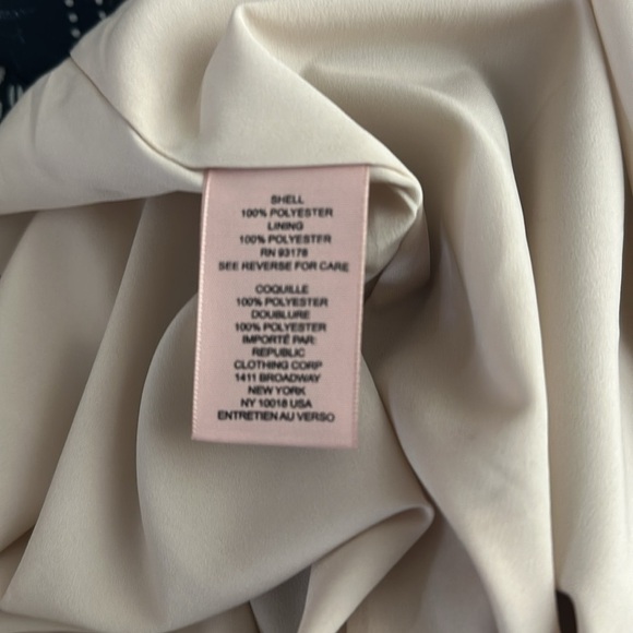 Philosophy Navy Blue & White Maxi Flowy Tiered Ruffle Dress Medium - Picture 8 of 9